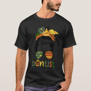 0 Cinco De Mayo Funny Messy Bun Glasses Dentist T-Shirt