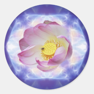 0 crystal lotus.jpg classic round sticker