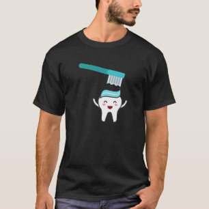 0 Dental Hygienist Dentist Tooth And Toothbrush T-Shirt