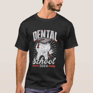 0 Dental School 2024 Student Dentist Graduate Dent T-Shirt