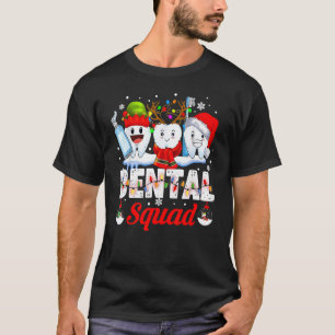 0 Dental Squad Teeth Toothbrush Dentist Hygienist  T-Shirt