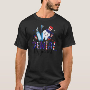 0 Dentist Smile Teeth Dental Hygienist American D T-Shirt