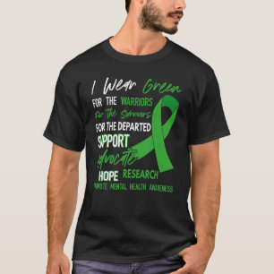 0 I Wear Green For The Warrior Mental Health Aware T-Shirt