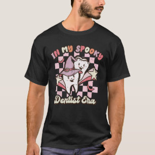 0 In My Spooky Dentist Era Retro Halloween Groovy T-Shirt
