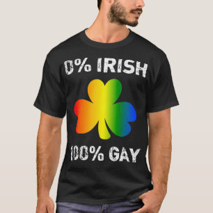 0 Irish 100 Gay Funny St Saint Patricks Day T-Shirt