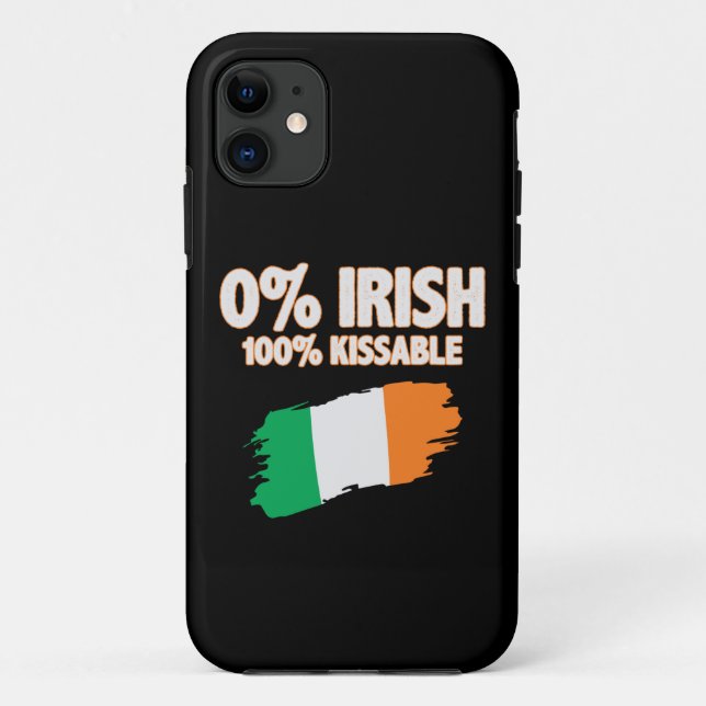 0% Irish 100% Kissable Case-Mate iPhone Case (Back)