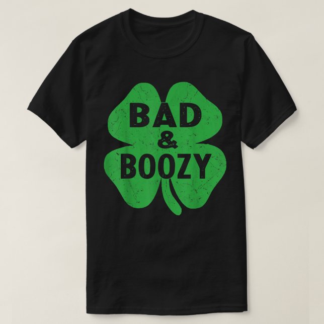 0 Irish St Patrick's Day  Funny Shamrock Drinking  T-Shirt (Design Front)