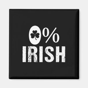 0% Irish St Patricks Day Shamrock Clover Family Gr Magnet