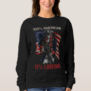 0 Liberal Republican 2nd Amendment Guns Joke Sweatshirt