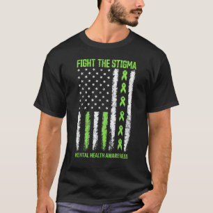 0 Mental Health Awareness Fight The Stigma Mental T-Shirt