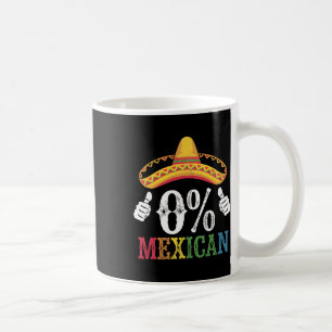 0% Mexican Cinco De Mayo Fiesta Colourful Sombrero Coffee Mug