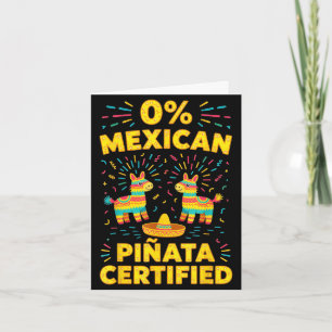 0% mexican cinco de mayo fiesta sombrero mexican card