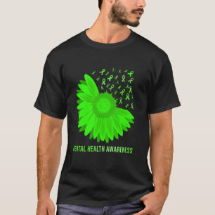 0 retro In may I Wear Green For Mental Health Awar T-Shirt