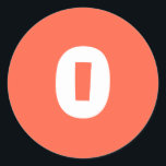 0 Small Round Tomato Red Stickers by Janz<br><div class="desc">Custom Number Stickers Designs by Janz © 2008-2017 Jan Fitzgerald. All rights reserved. Graphic Design,  Artwork,  & Photography by Jan & Michael Fitzgerald.</div>