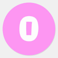 0 Small Round Violet Stickers by Janz