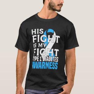 0 Son Dad T1d Diabetic Type 1 Diabetes Awareness F T-Shirt