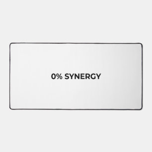 0% Synergy Large Minimalist Typographic Desk Mat