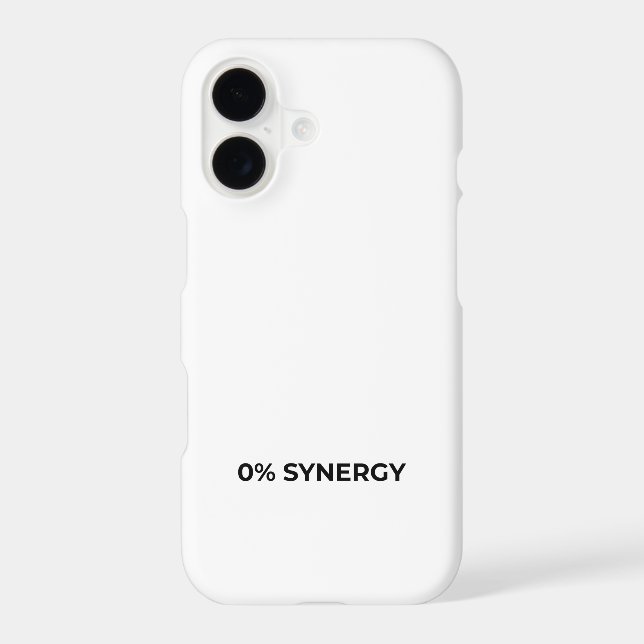 0% Synergy Minimalist Bold iPhone 17 Case (Back)