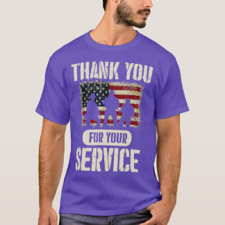 0 Thank You for Your Service Shirt Patriotic Veter