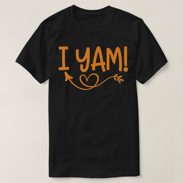0 Thanksgiving Matching Couples Shes My Sweet Pota T-Shirt (Design Front)