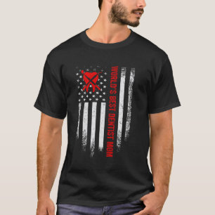 0 Vintage American Flag World S Best Tooth Dentist T-Shirt