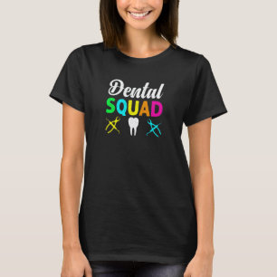 0 Womens Matching Dental For Dentist Office Staff T-Shirt