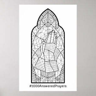 1000 Answered Prayers Tracker Poster