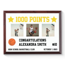 1000 Basketball Career Points Scorer Milestone 