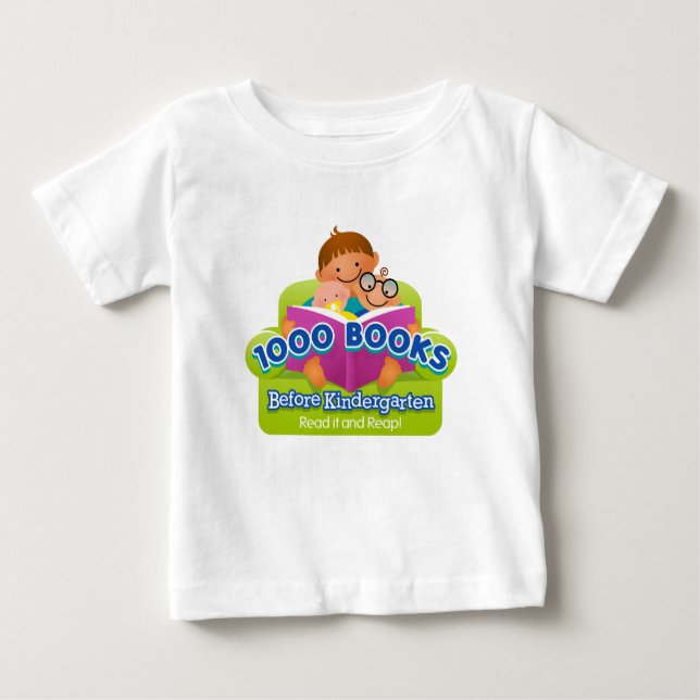 1000 Books Before Kindergarten Baby T-Shirt (Front)