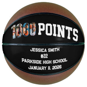 1000 Career Points Scorer Photo Player Team Basketball