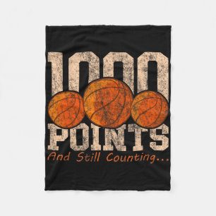 1000 Days Of School 5th Grade 1000 Points Sketll K Fleece Blanket