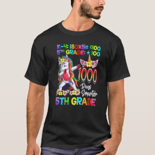 1000 days Smarter Fifth 5th Grade Teacher Cute Uni T-Shirt