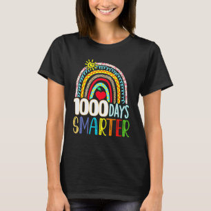 1000 Days Smarter Happy 1000th Day Of School Teach T-Shirt