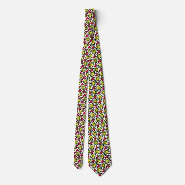 1000 Edelweiss on red Tie (Back)