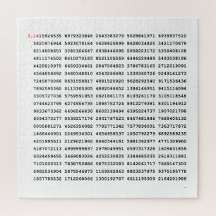 1000 First Digits Pi Number Mathematical symbol Jigsaw Puzzle