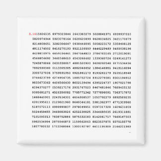 1000 First Digits Pi Number | Mathematical symbol Magnet