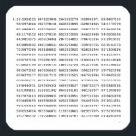 1000 First Digits Pi Number | Mathematical symbol Square Sticker<br><div class="desc">1000 First Digits Pi Number | Mathematical symbol pattern</div>