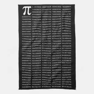 1000 First Digits Pi Number Mathematical symbol Tea Towel