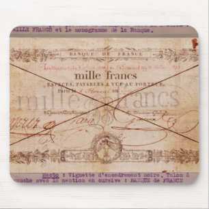 1000 Francs banknote from 8 Floreal, An X Mouse Pad