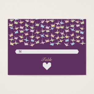1000 Hanging Origami Paper Cranes Wedding (Purple)