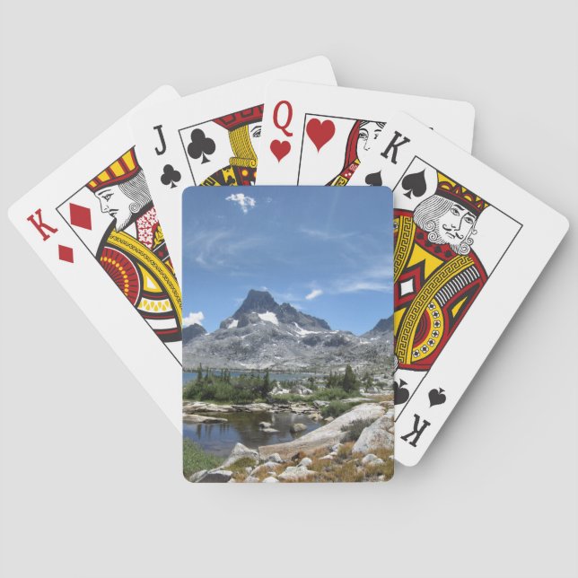 1000 Island Lake and Banner Peak - John Muir Trail Playing Cards (Back)