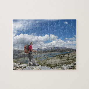 1000 Island Lake and Banner Peak Panorama - Sierra Jigsaw Puzzle