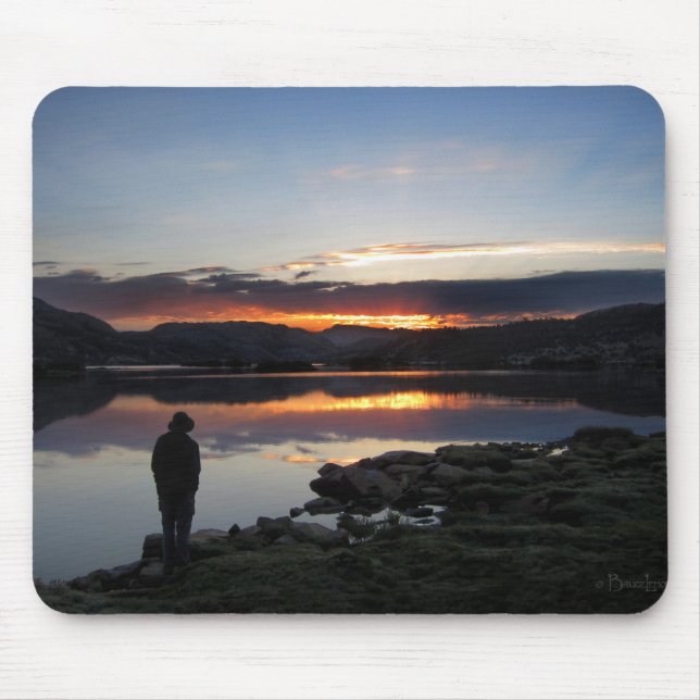 1000 Island Lake Sunrise - Ansel Adams Wilderness Mouse Pad (Front)