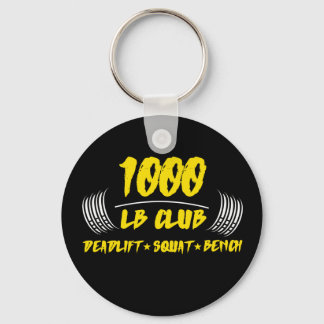 1000 LB Club Deadlift Squat Bench Sleeveless Key Ring