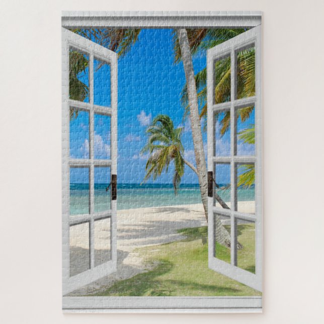 1000 Piece Coastal Themed Beach Scene Unique Jigsaw Puzzle (Vertical)