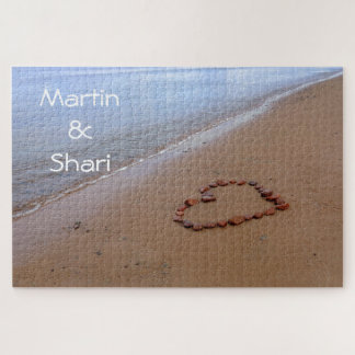 1000 piece Red Rocks Heart on the Sandy Beach Jigsaw Puzzle