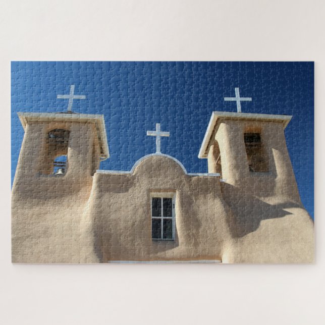 1000 piece Taos St. Francis of Assisi Church Jigsaw Puzzle (Horizontal)