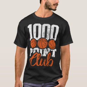 1000 Points Basketball Club Scorer Squad Basketbal T-Shirt