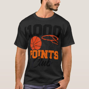 1000 Points Basketball Club Scorer Squad Basketbal T-Shirt