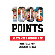 1000 Points Basketball White